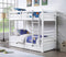 '-Weekly Specials- Tina# Solid Wooden Bunk bed & 2 Drawers | Single+Single | White | LS