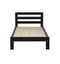 Tina# NZ Pine Simplicity Bed Frame | King-Single | Black color| TR