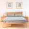 Dom# American Oak Bed Frame | Queen | Light color