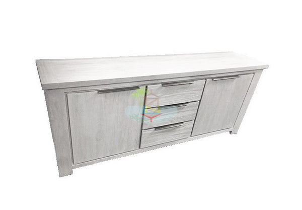 Amanda# NZ Pine White Wash White Wash Buffet