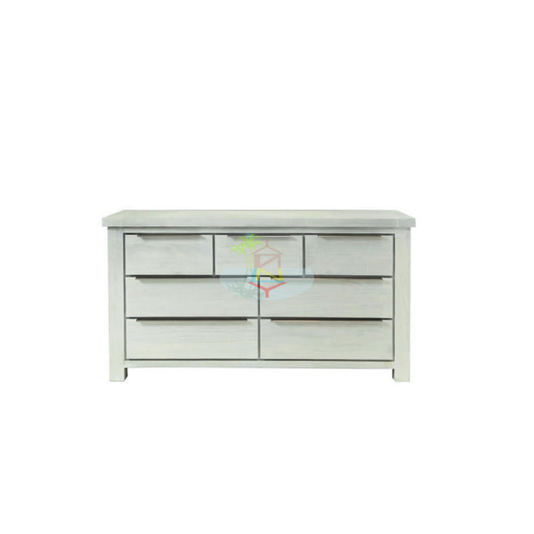 Amanda# NZ Pine White Wash Dresser