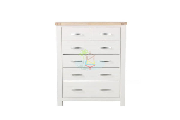Ashland# Acacia White&Wood Ash Top Tall Boy