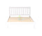 Classic# NZ Pine Simplicity Bed Frame | Double | White color