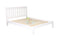 Classic# NZ Pine Simplicity Bed Frame | Queen | White color