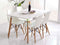 Echo# Scandinavian Dining Suite | 1.2M Table&4 Chairs | White color