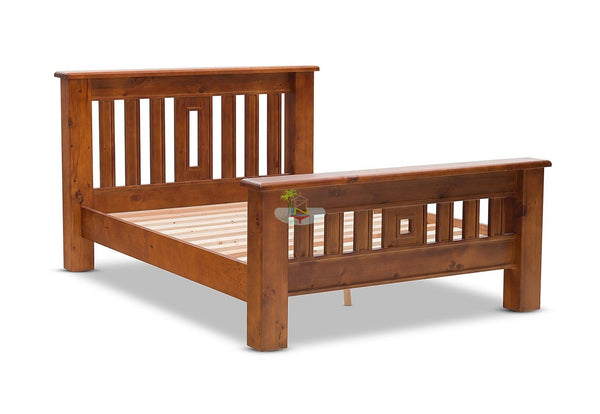 Felton# NZ Pine Chunky Bed Frame | Queen