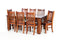 Felton# NZ Pine Chunky Dining Suite | 2.1M Table&8 Chairs