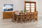 Felton# NZ Pine Chunky Dining Suite | 2.4M Table&10 Chairs