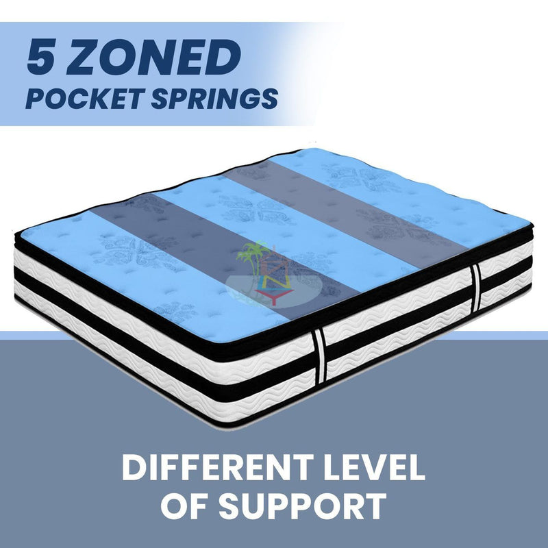 *Heavy Duty* Pocket spring with a 7cm Euro Top Mattress| Queen size