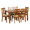 Mission# Malaysian Oak  Dining Suite | 1.5M Table&6 Chairs | Light color