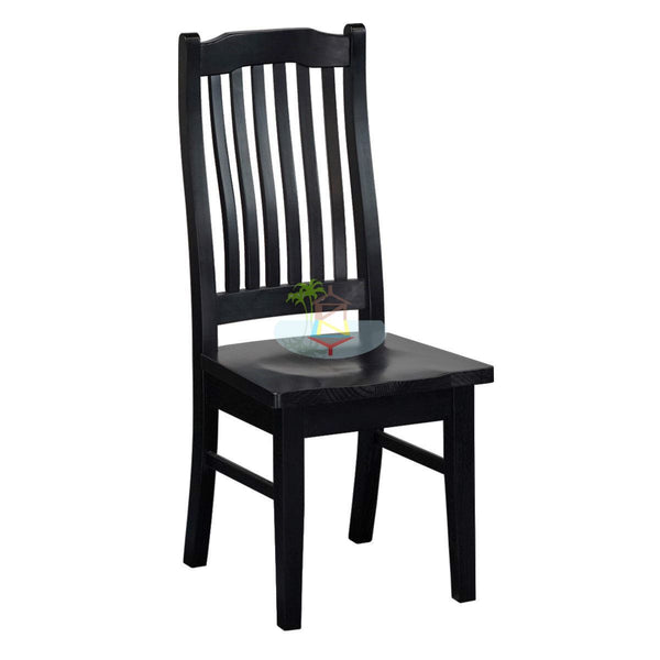 PurePine# NZ Pine  Dining Chair | Black color