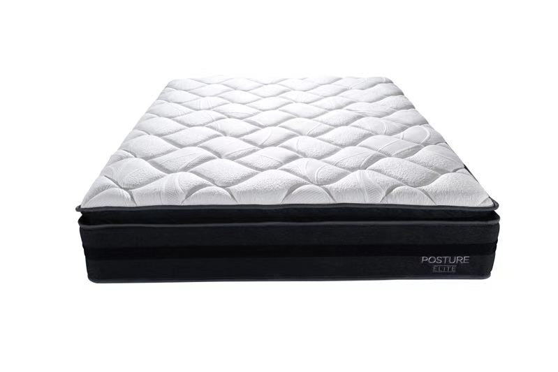 Posture Elite Medium 5 Zoned Pocketed Tall Coil with 8cm Pillow Top Mattress | Model PE.Medium