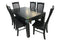 PurePine# NZ Pine  Dining Suite | 1.5M Table&6 Chairs | Black color