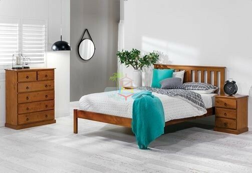 Susan_Low Foot# NZ Pine  Bed Frame | Double