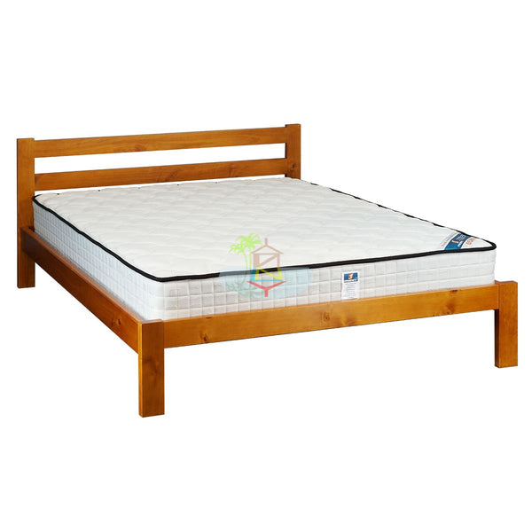 Tina# NZ Pine Simplicity Bed Frame | Double | Pine color