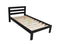 Tina# NZ Pine Simplicity Bed Frame | Single | Black color