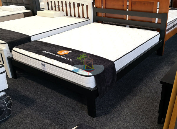 Tina# NZ Pine Simplicity Bed Frame | Queen | Black color