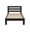 Tina# NZ Pine Simplicity Bed Frame | King-Single | Black color