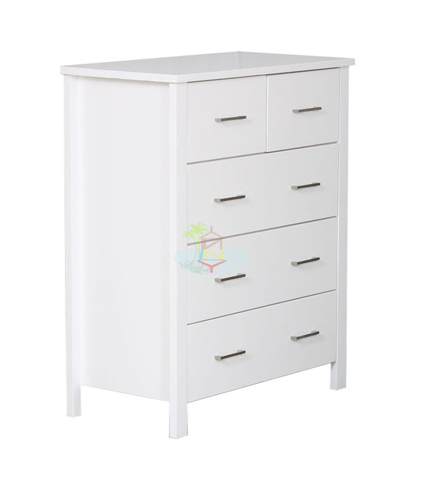 Tina# NZ Pine Simplicity Tall Boy | White color