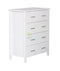 Tina# NZ Pine Simplicity Tall Boy | White color