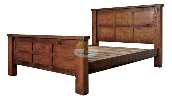 Woodgate# NZ Pine Rustic Bed Frame | Super-King